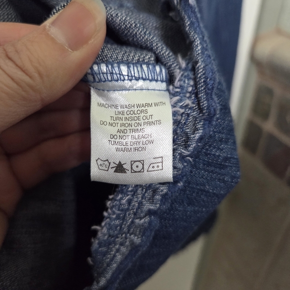 Wrangler Blue Denim Button Front Studded Shirt Western Boho Cowgirl - Picture 5 of 11